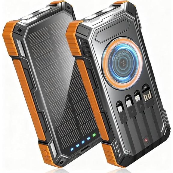 Solar Power Bank 49800mAh with 4 Cables 22.5W PD3.0
