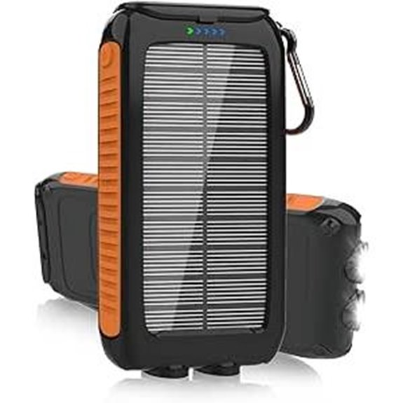 Solar Charger Power Bank 49800mAh with USB-C & Dual Ports