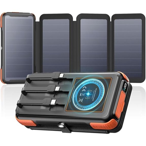 Solar Charger Power Bank 49800mAh with Solar Panels