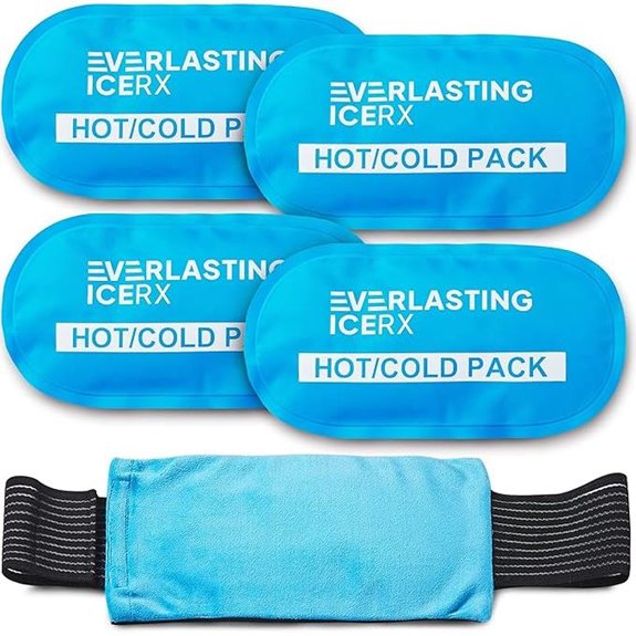 Reusable Gel Ice Pack Wraps (4 Pack) for Injuries