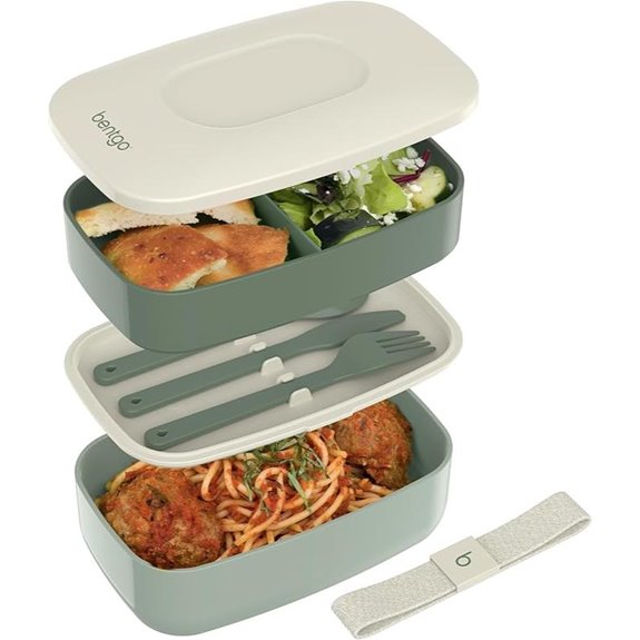 Bentgo Classic Bento Box with Utensils - Khaki Green