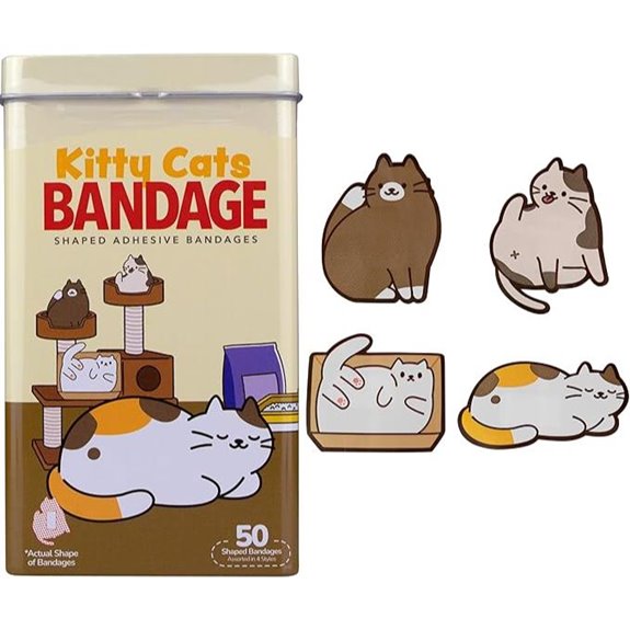 BioSwiss Kitty Cats Bandages Latex Free 50 Count