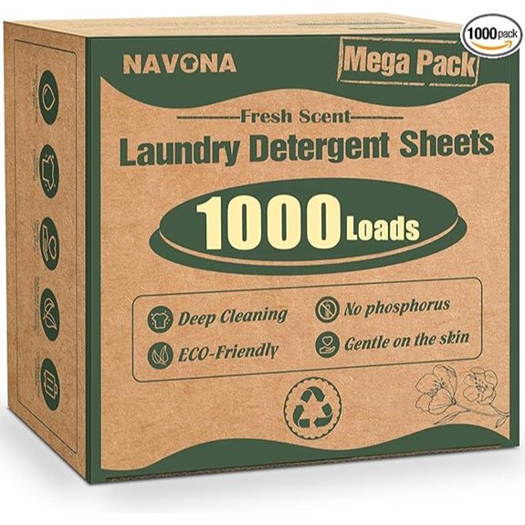 1000 Loads Mega Pack Laundry Detergent Sheets