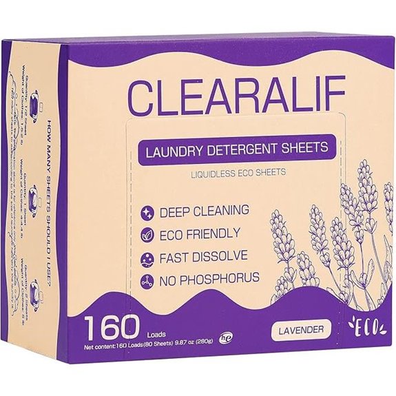 CLEARALIF Laundry Detergent Sheets Lavender (80)