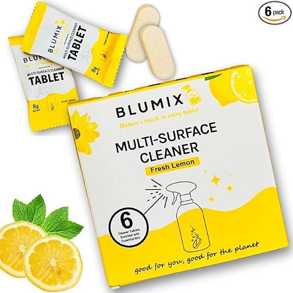 lemon scented cleaner tablets