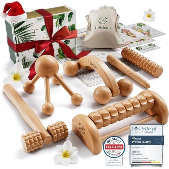 Wooden Therapy Massage Tools Kit for Lymphatic Drainage (6)