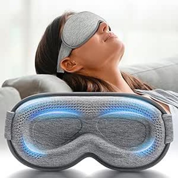 Weighted Sleep Mask with Memory Foam Gray