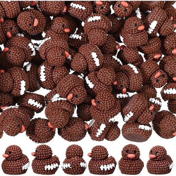 Football Resin Ducks Mini Figurines (100 Pcs)