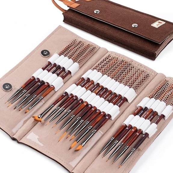 Golden Maple Fine Miniature Paint Brushes Set for Models