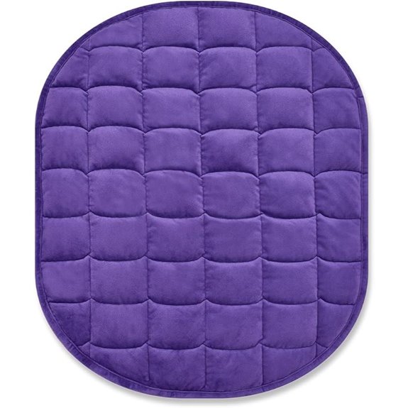 TONGDADA 7lbs Weighted Lap Blanket (Minky) Violet