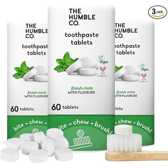 Humble Co Chewable Fluoride Toothpaste Tablets Mint (180)