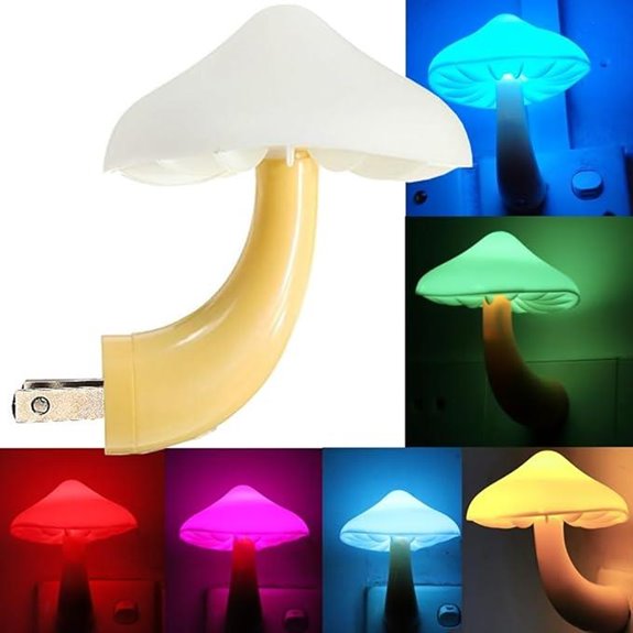 AUSAYE Sensor LED Night Light Mushroom Lamp