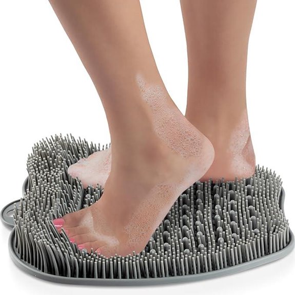 LOVE LORI Shower Foot Scrubber with Non-Slip Suction