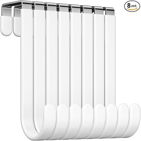 8-Pack Over-the-Door Hooks for 1 3/8