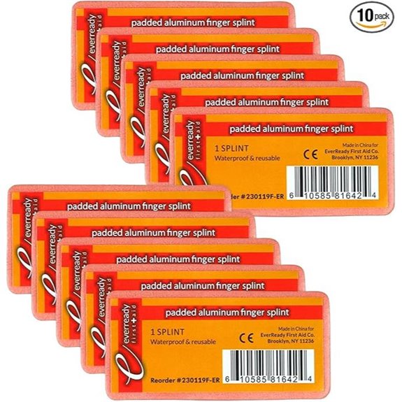 Ever Ready First Aid Padded Aluminum Finger Splints 4
