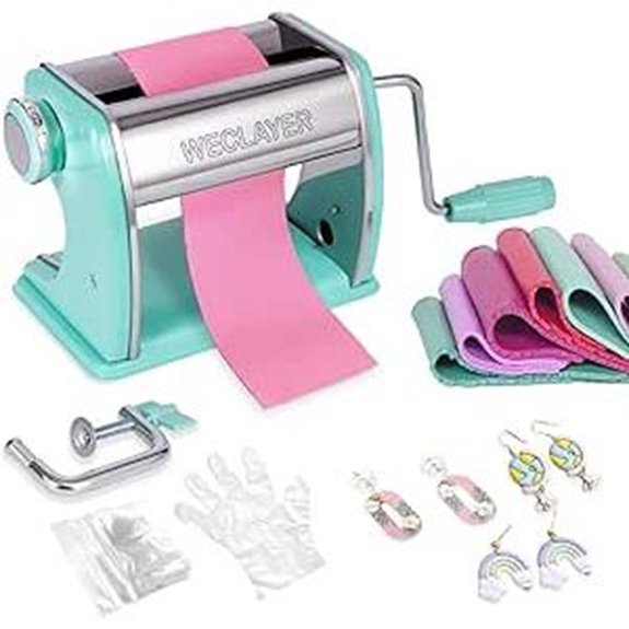 Polymer Clay Pasta Machine with Accessories (7 Thickness)