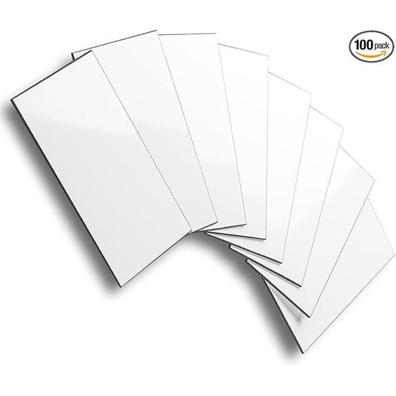 AULIGET 100-Piece Peel-and-Stick Subway Tiles