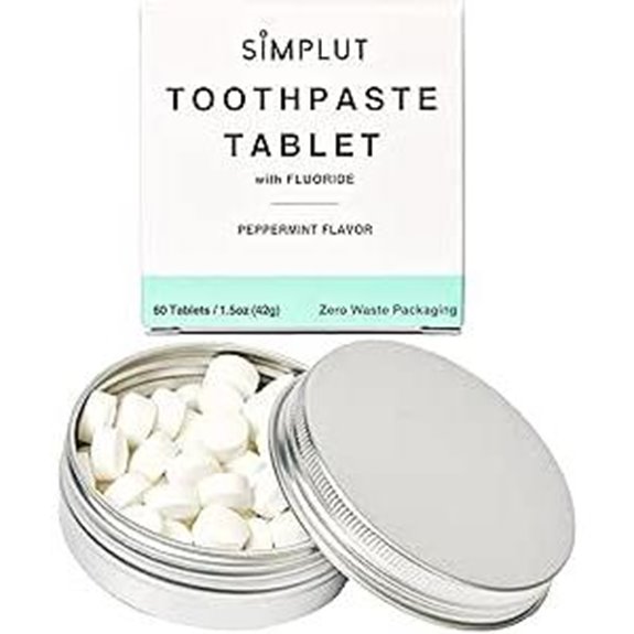 Fluoride Toothpaste Tablets 60 Pack Peppermint Flavor