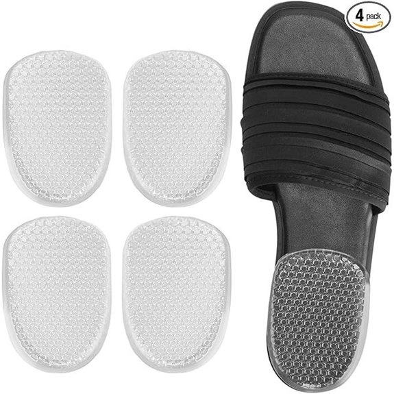 Gel Heel Cushions for Plantar Fasciitis (2 Pack)