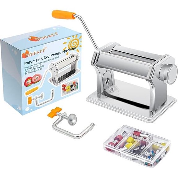 Polymer Clay Press Machine with Cutters (6 Thickness)