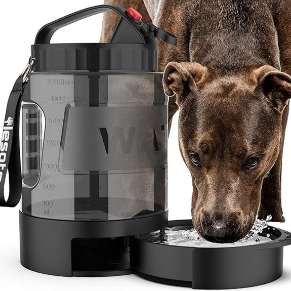 Lesotc Portable Dog Travel Water Bottle 77oz