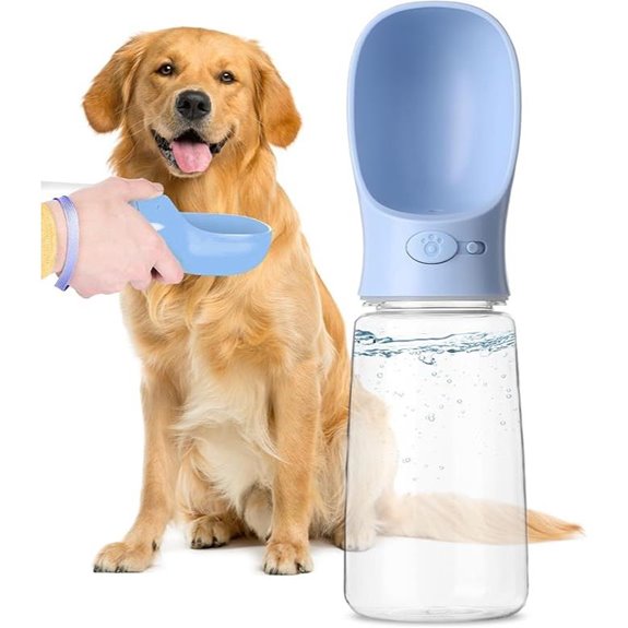Mr. Pen Portable Dog Water Bottle 19oz Blue