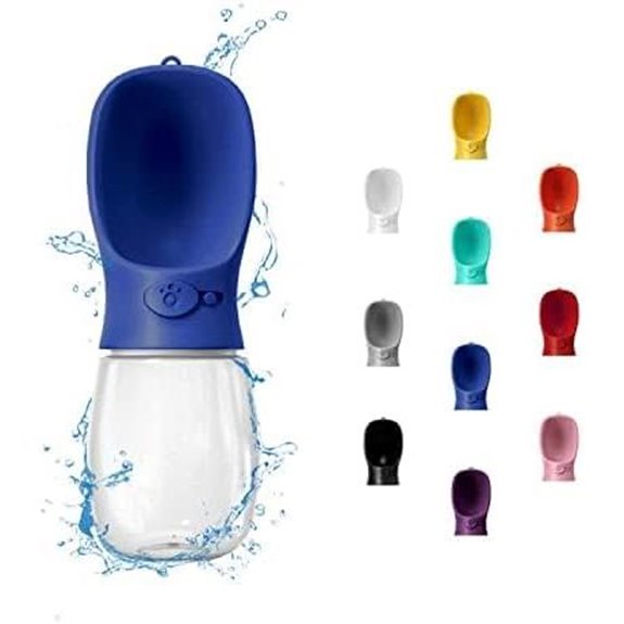 WePet Portable Dog Water Bottle – 12 oz Leak Proof Dispenser
