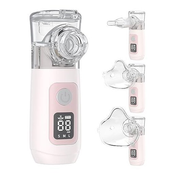 Smart Portable Nebulizer with Rechargeable Battery and Accessories