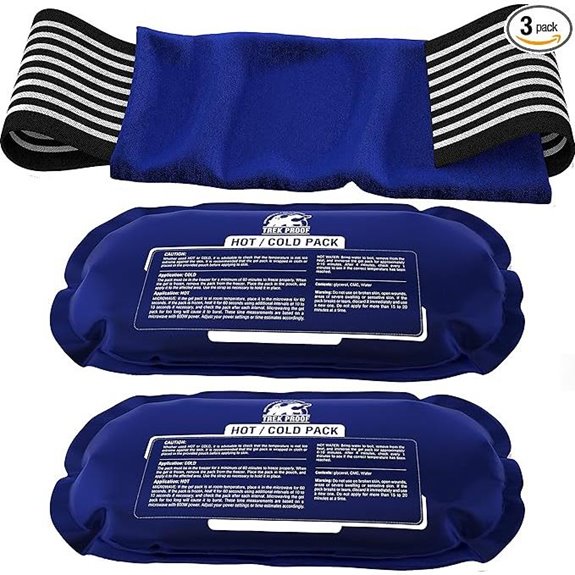 Ice Packs for Injuries – Reusable 3-Piece Set