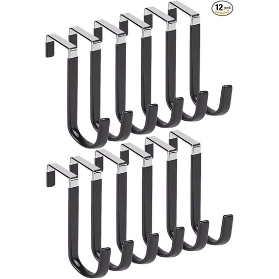 Over-The-Door Hooks Rustproof Organizer (12 Pack)