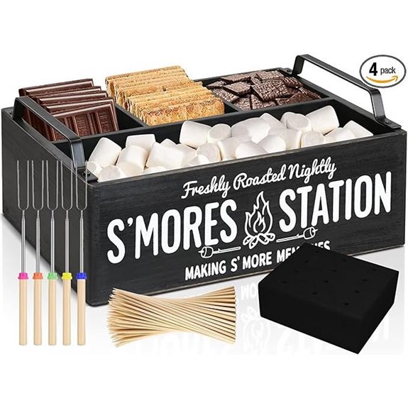 S’mores Station Kit with Forks and Stand