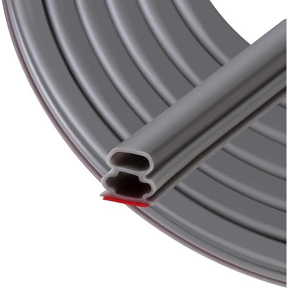 Door Weather Stripping Seal — Self-Adhesive Weatherstrip 20FT