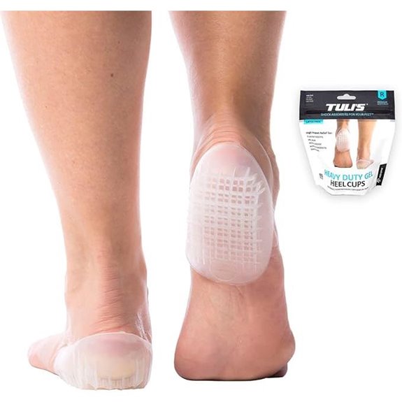 Tuli’s Gel Heel Cups for Shock Absorption (1 Pair)