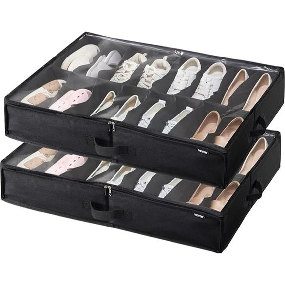 VEVOR Under Bed Shoe Organizer (Set of 2)