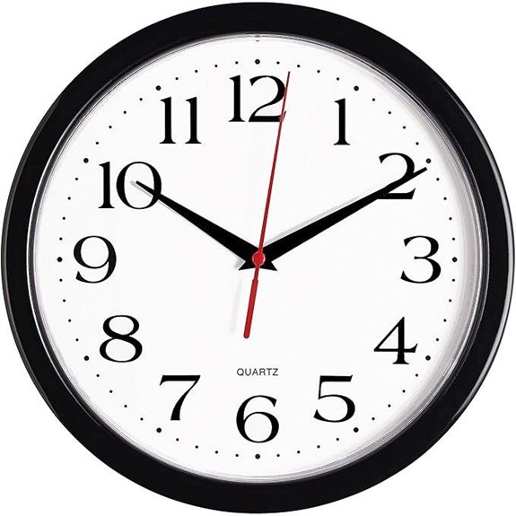 silent quartz wall clock
