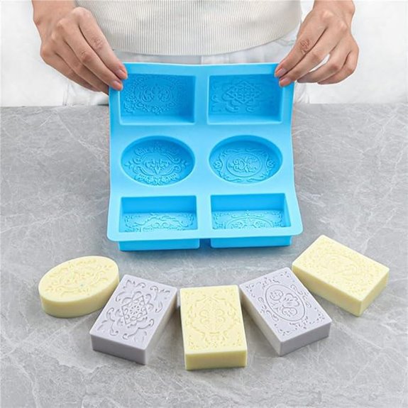 Soap Molds for Soap Making 2 Pack Silicone Molds