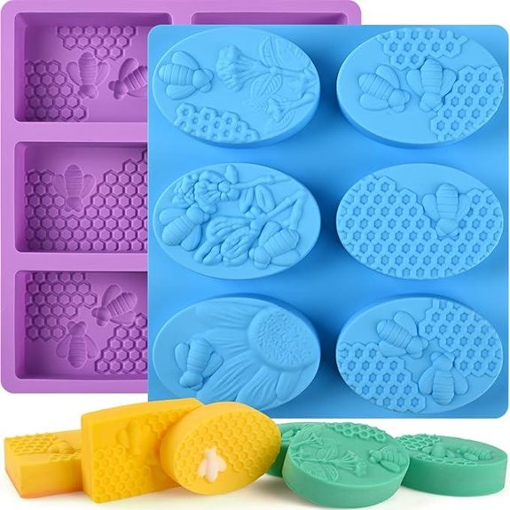 Sakolla Bee Silicone Soap Molds (2-Pack)