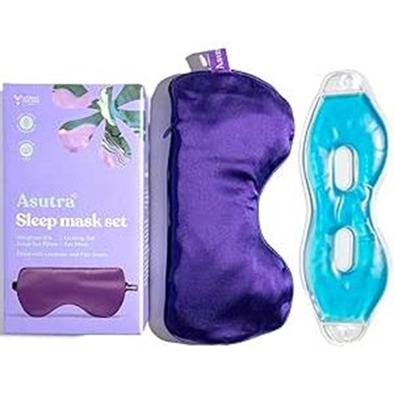 ASUTRA Silk Eye Pillow with Lavender Buds