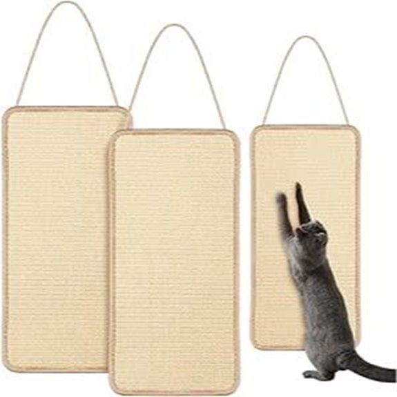 2 Pack Sisal Cat Scratching Mats with Rope (Indoor)