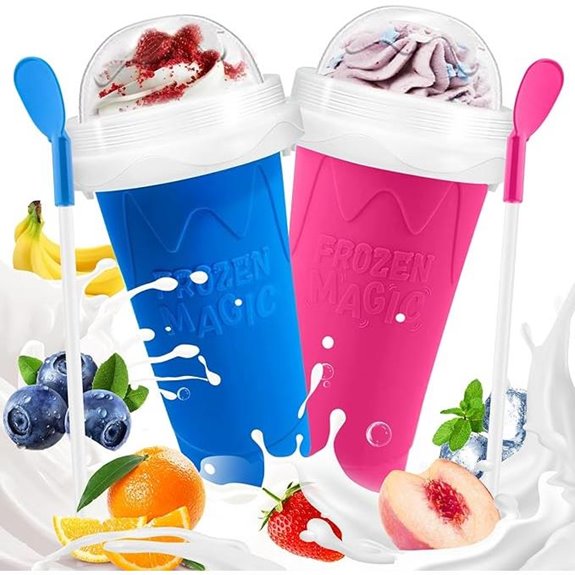 Slushie Cup 2-Pack with Lids and Straws