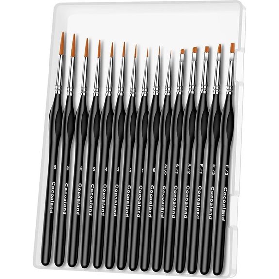 Miniature Paint Brushes 15Pcs Fine Tip Set