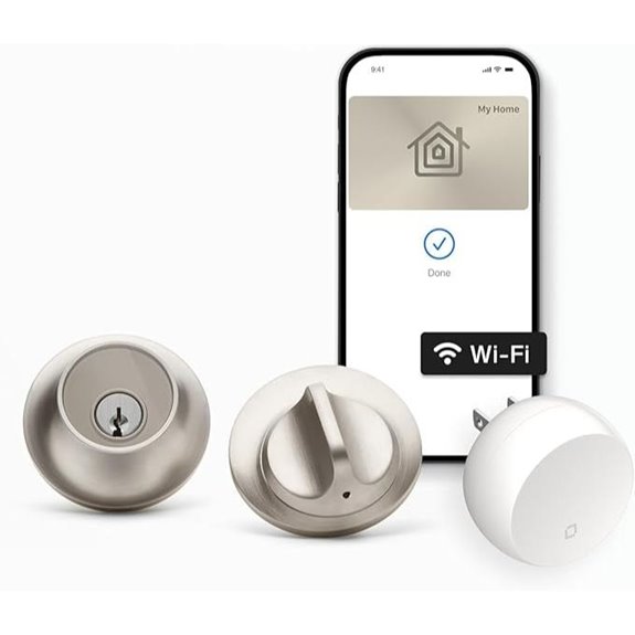 Level Lock+ WiFi Deadbolt Smart Lock (Satin Nickel)