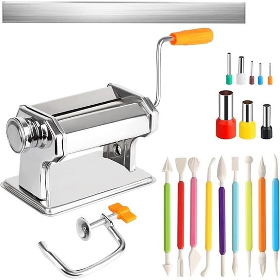 Stainless Steel Clay Roller Set with Tools (8</8)
