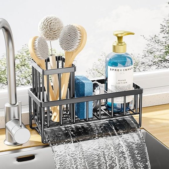 Kitsure Stainless Steel Sponge Holder Sink Caddy