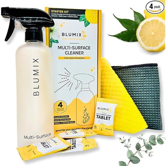sustainable cleaning supplies included