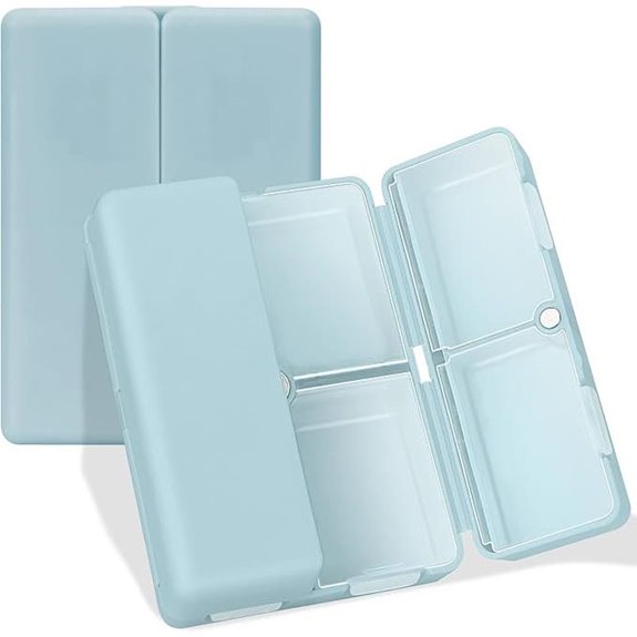 FYY 7-Compartment Folding Pill Organizer for Travel