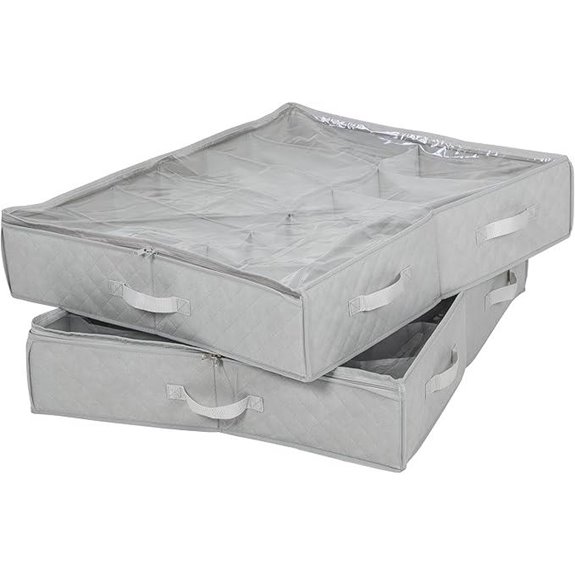 Under Bed Shoe Storage Organizer (2-Pack)