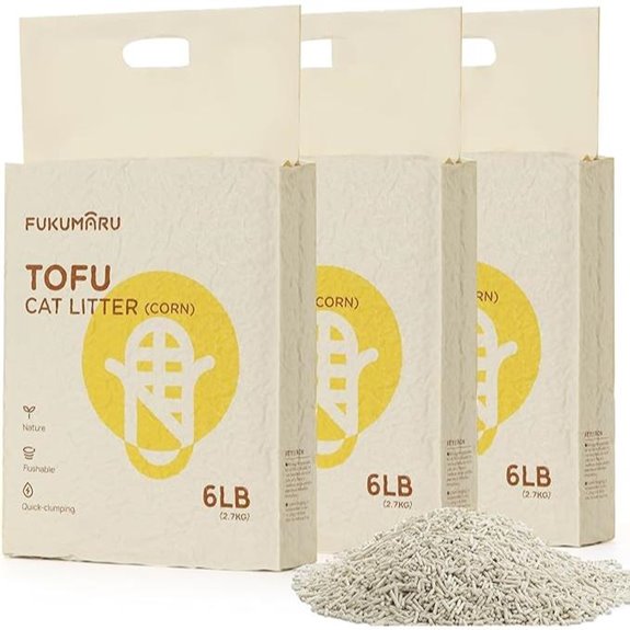 FUKUMARU Tofu Cat Litter – Unscented 18LBS (3)