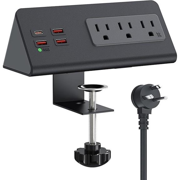Nightstand Charging Station with PD 20W USB-C 6.56ft Plug