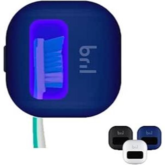 Bril UV-C Toothbrush Sanitizer with Magnetic Holder